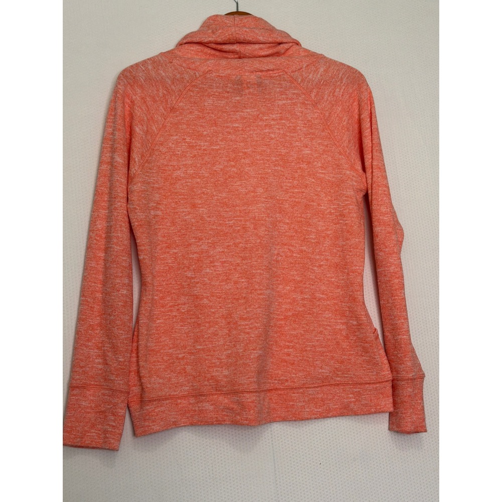 Reebok Womens Cowl Neck Pullover Space Dye Coral Hoodie Sweatshirt Medium M - Picture 8 of 10